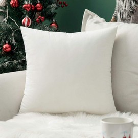 Miulee Velvet 1 Piece Cushion Cover Decorative Decorative Cushion Cover with Hidden Zipper Sofa Bedroom Car