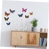 Tofficu 1set Luminous Butterfly Wall Decals Realistic Stickers for Home