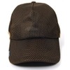Big Watch Plain Round Mesh Cap, Braun