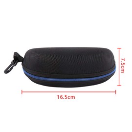 EKdirect Pack of 3 Sunglasses Glasses Case, Zip Hard Shell with Belt Clip - blue
