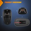 Nilight LED Cab Marker Lights 5 PCS 24 LED Smoke