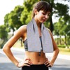 Vivva 2PC Set Microfibre Hooded Gym Towel with Zip Pocket,