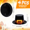 Liliful 4 Pcs Pilgrim Hats Thanksgiving Hat Thanksgiving Novelty Top