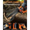 VOTREK 8" & 6" Chainsaw Cordless with 2x3.0AH Batteries, [2-in-1]