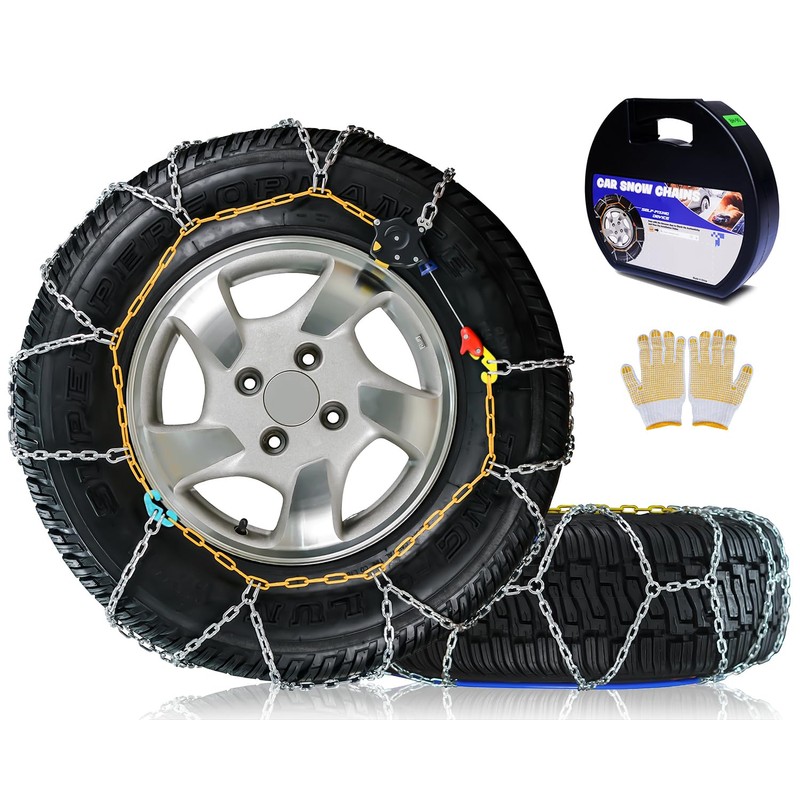 Snow-Chains Auto Fixing 1 Min Quick Fit Easy Installation Tire-Chains,