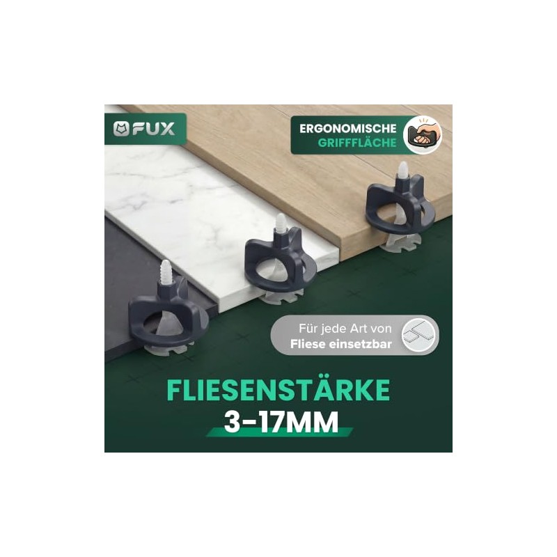 FUX Tile Levelling System 1 mm, Pack of 2500 Thread