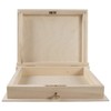 Lockable Wooden Book Shaped Box Decorative Bookcase Accessories Holder Hiding