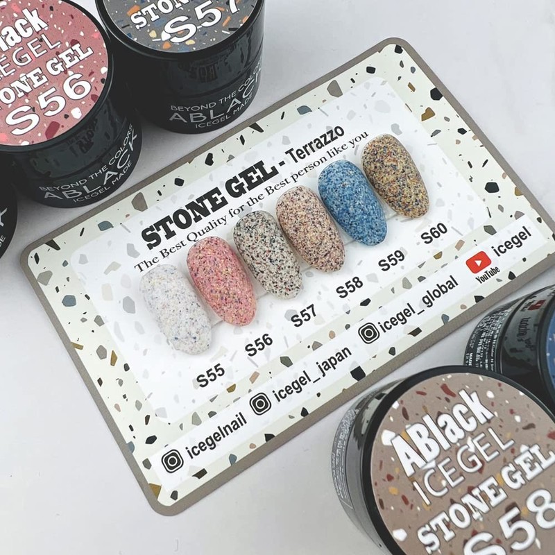 ICE GEL ABLACK Stone Gel S55 0.1 oz (3 g)