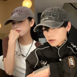 New York Mark Stylish Denim Unisex Ball Cap 6 Colors vintage khaki 2ea