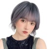 Bright Lara hf1918-SYK Women's Short Bob Natural Full Wig, Perm