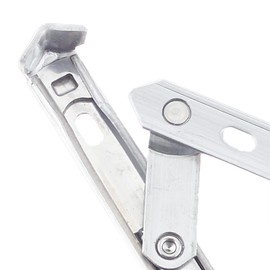 uPVC Universal Window Hinge Kit Double Glazing Friction Stay PVC 13mm 17mm Stack 12 inch Non Handed Stainless Steel