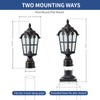 LONEDRUID Dusk to Dawn Outdoor Lamp Post Lights Waterproof Exterior