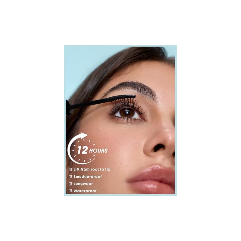 SHEGLAM Lift & Elevate Lengthening Mascara Lengthening Waterproof Mascara,Vegan &