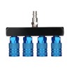 AIRTOON 4-Way Straight Air Manifold Splitter, Line Type Air Compressor