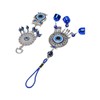 2pcs Blue Eye Owl Ornament Good Luck Attract Wealth Fashionable