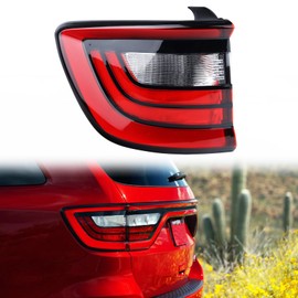 KAMDKI Left Driver Side Outer Tail Light LED Rear Lamp Compatible for 2014-2023 Dodge Durango With Bulbs 68155949AD 68272127AA