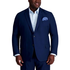 Haggar Men's Smart Wash Performance Classic Fit Big &Tall Suit Separates-Pants, Midnight Jacket-B&T, 58R