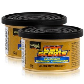 2 x California Scents Car Scents Golden State Delight Air Freshener Car Fragrance 7022
