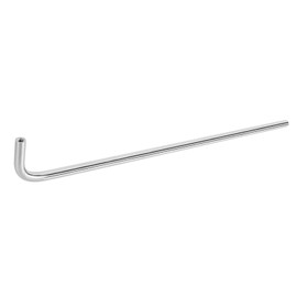 Gedotec NORA Wall Coat Rack Stainless Steel Clothes Hanger Holder L Shape Clothes Hanger Rail for Shelf Mounting | Nora | Clothes Rail Length 450 mm | 1 Piece - Round Coat Rail for Wall and Ceiling