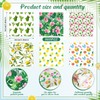 Reallnaive 960 Pcs Summer Theme Wax Paper Sheets 12 x