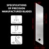 50-Pack 25MM Utility Knife Blades, Snap off Knife Blades for