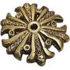 Pair of Ornate 40mm Cast Blank Brass Rosette Cover Surround