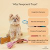 PAWPOURRI Rope & Suede Toy for Adult Dogs, Puppies, Cats
