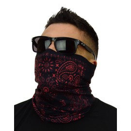Mato & Hash Multi Functional Tube Bandana | Classic Paisley Bandana Pattern