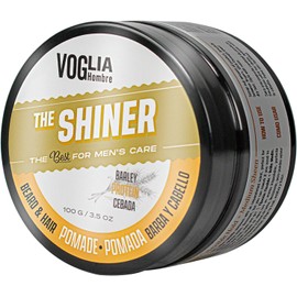 2 Pack Pomada brillante para peinar Barba, cabello y bigote. Fijación flexible. 100g