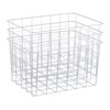 Relaxdays Wire Basket Set of 3 Rectangular Mesh Basket for