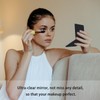 YOLCAR Portable Beauty Mirror with Leather Cover, 1X/2X Two-Sided Makeup