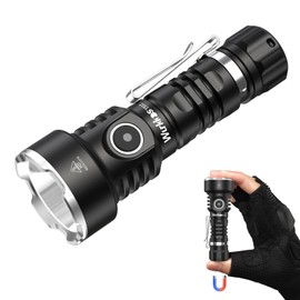 Wurkkos TS12 SFT25R Mini Flashlight Rechargeable,1350 High Lumens Pocket Flashlight, Super Bright Small LED Flash Light, IP68 Waterproof EDC Flashlight for Camping, Outdoors, Emergency