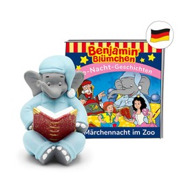 tonies Hearing Figures for Toniebox: Benjamin Flowers Audio Play – Fairytale Night in the Zoo – Good Night Stories and Songs Figurine – Approx. 44 min - from 3 years - German Language