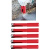 5Pcs Saw Bit Set FlatTooth Diamond Particles Red Coated Drill