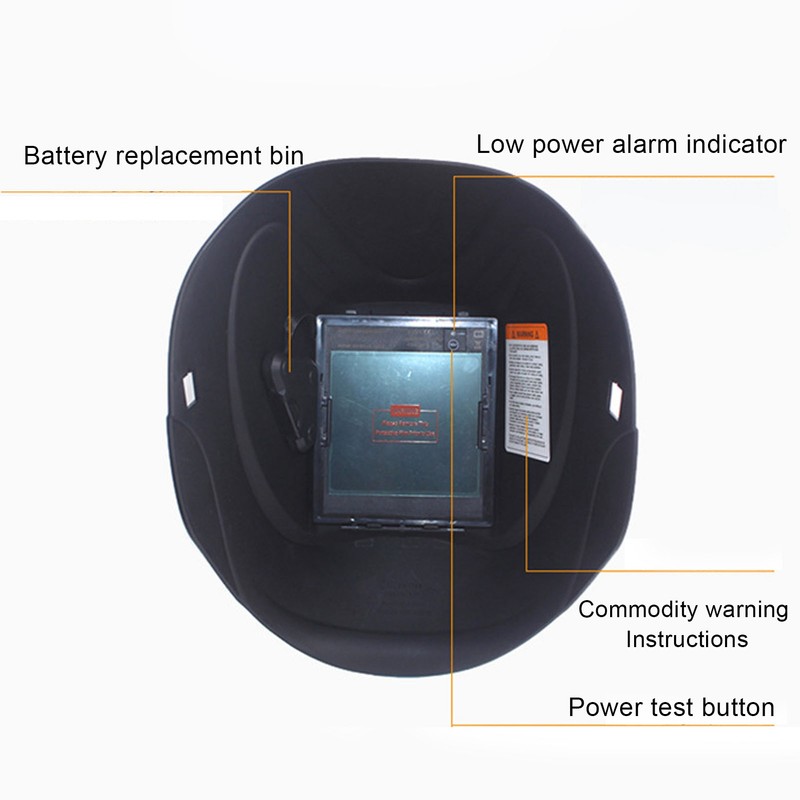 Large Viewing Screen Welding Helmet PP Adjustable Fully Protected Liquid