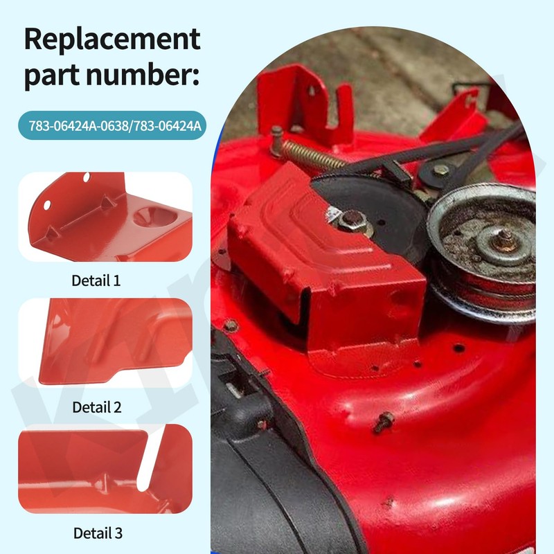 KINTLE 2 Set 783-06424A-0638 Deck Spindle Pulley Belt Guard Cover
