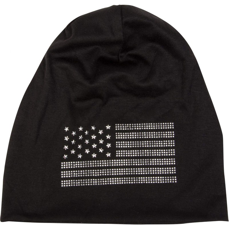 styleBREAKER 04024042 Elegant Fabric Beanie Hat in USA Flag Design