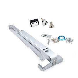 30" to 36" Door Push Bar Device Lock, Door Security Bar Exit Device Lock Commercial Emergency Push Bar Door Lock Hardware Exit Device