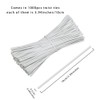 SumDirect Twist Ties - Reusable White Plastic Coated Twisty Ties