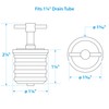 Seachoice Twist-Turn 1.25 in. Marine Boat Brass Drain Plug w/Neoprene