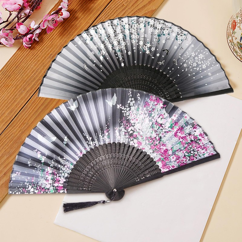 Formemory Men's Women's Folding Folding Bamboo Fan, Japanese Style, Summer,