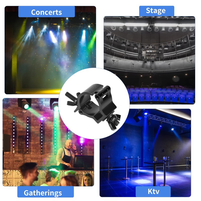 DBREAKS Quick Buckle Stage Lighting Clamp, 4 Truss Clips, 40
