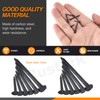 Rustark 1200Pcs 6 Sizes Black Metal Nails Tacks Assortment Kit