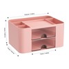 Senders Desk Organiser with 2 Drawers Tidy Storage Box with