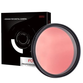 FOTGA 72 mm six-in-one adjustable infrared pass X-ray lens filter, IR filter, 530 nm to 750 nm