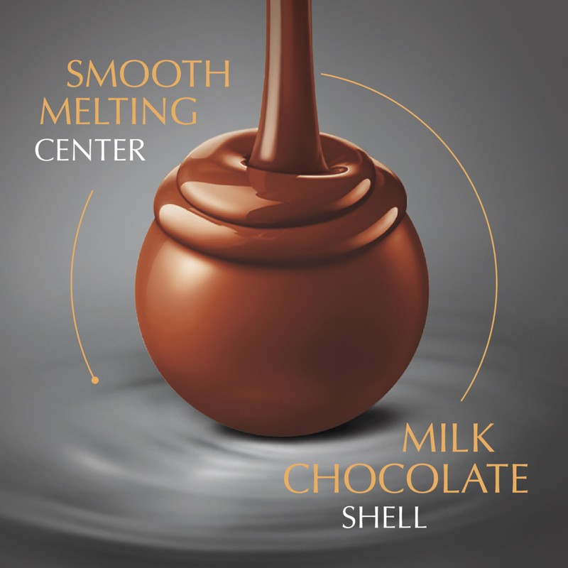 Lindt LINDOR Milk Assorted Chocolate Candy Truffles, Chocolate Candy with