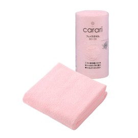 CBJAPAN Carari One Face Towel, 3x Water Absorbency Microfiber, Pink, 1 Towel, Quick Dry (Absorbs Water in the Fiber Gaps), Marshmallow Texture, Fluffy, 11.8 x 31.5 inches (30 x 80 cm)