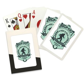 Lantern Press Mendocino Forest, California, Bigfoot Hide and Seek, (52 Playing Cards, Poker Size Card Deck with Jokers)