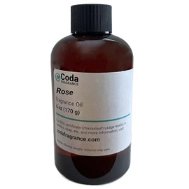 Rose Fragrance Oil | by Coda Fragrance | for Candles, Soap, and More (16 oz.)