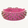 haoyueer Leather Spiked Studded Medium & Large Dog Collars, Harnesses